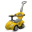Bébitaxi tolókarral 3az1-ben Baby Mix Mega Car sárga