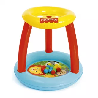   Gyerek felfújható játszóközpont Fisher-Price interaktív lyukakkal a labdáknak