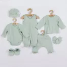 7-részes baba együttes újszülötteknek New Baby I AM menta
