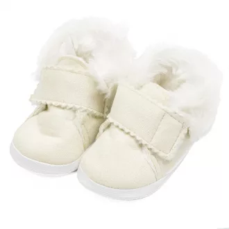 Baba téli velúr cipő New Baby 0-3 h bézs
