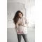 Anyasági oversize kismama és szoptató pulóver milk & love bézs