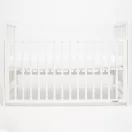 Gyerek kiságy New Baby LILLY leengedhető oldalráccsal fehér