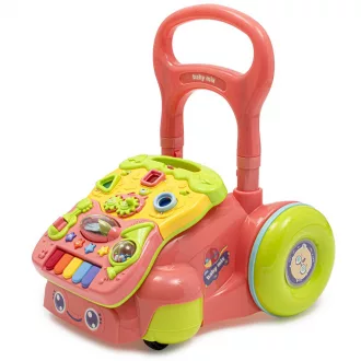   Gyermek zenélő fejlesztő járássegítő Baby Mix rózsaszín