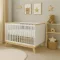 Gyerekágy leesésgátlóval New Baby MARCUS 120x60 cm fehér/természetes