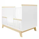 Gyerekágy leesésgátlóval New Baby MARCUS 120x60 cm fehér/természetes