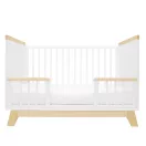 Gyerekágy leesésgátlóval New Baby MARCUS 120x60 cm fehér/természetes