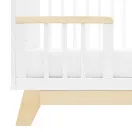 Gyerekágy leesésgátlóval New Baby MARCUS 120x60 cm fehér/természetes