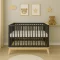 Gyerekágy leesésgátlóval New Baby MARCUS 120x60 cm grafit/természetes