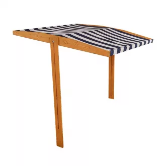   Tető a gyermek fa homokozóhoz Baby Mix 120x120 cm kék-fehér