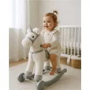 Hintaló játékszer dallammal és kerekekkel Unicorn Baby Mix fehér
