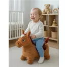 Plüss felfújható ugráló ló hangokkal Baby Mix barna