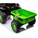 Elektromos vontató pótkocsival Milly Mally Farmer zöld