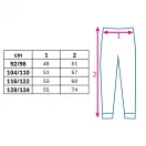 Gyermek melegítőnadrág leggings New Baby Kindergarten blue