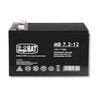   AGM gél akkumulátor VRLA MB 7,2-12 MB 7.2-12 karbantartásmentes