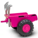 Gyermek lábbal hajtós traktor Baby Mix Benny rózsaszín