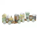 Fa vonat építőkockákkal Baby Mix