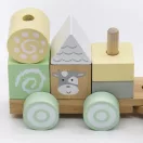 Fa vonat építőkockákkal Baby Mix