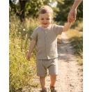 Baba muszlin ing rövidnadrággal New Baby linen