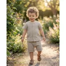 Baba muszlin ing rövidnadrággal New Baby linen