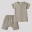 Baba muszlin ing rövidnadrággal New Baby linen