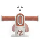 FLIXY futóbicikli LED világítással Milly Mally– grey