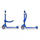 FUZZY háromkerekű üléses-scooter egyensúlyozó roller gyerekeknek blue