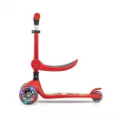 FUZZY háromkerekű üléses-scooter egyensúlyozó roller gyerekeknek red
