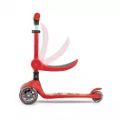 FUZZY háromkerekű üléses-scooter egyensúlyozó roller gyerekeknek red