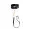 Maze Wide Choker With Leash Black