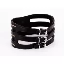 Designer Traingo Collar Made in Calf Softy Leather Black