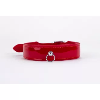 Patent Leather with Lamb Leather Backing Red