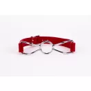 Calf Softy Leather Top and Lamb Leather Padding with Stainless Steel Mouth Piece Red