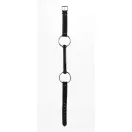 Calf Softy Leather Top and Lamb Leather padding with Silicone Mouth Piece Black