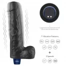 10" REAL SOFTEE Rechargeable Vibrating Dildo(Black)_B15O50_4