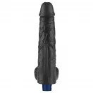 10" REAL SOFTEE Rechargeable Vibrating Dildo(Black)_B15O50_4