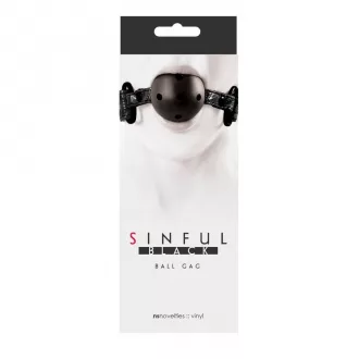 Sinful Ball Gag Black