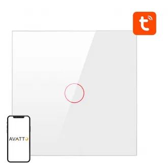   Avatto ZigBee érintőkapcsoló ZTS02-EU-W1 Single TUYA (fehér)