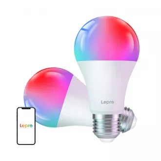 LEPRO B2-2 E27 Wi-Fi LED-izzó, 1100 lm, 2 db-os csomag