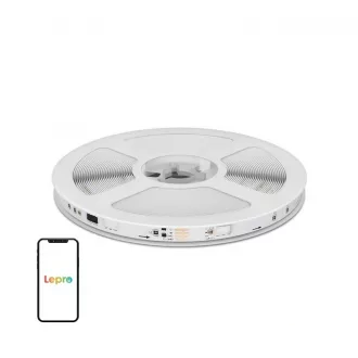 Lepro S1 10 m-es Wi-Fi és Bluetooth RGBIC LED-szalag