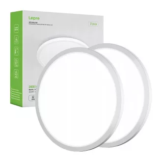   LEPRO 1500038-DW-EU-2 mennyezeti lámpa, 18 W, 1800 lm, 2 darabos csomag