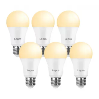   LEPRO 100080-WW-EU-6 E27 A60 13 W/100 W 1521 lm 2700 K LED-izzó, 6 darabos csomag