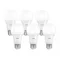 LEPRO 100092-WW-EU-6 A60 E27 7 W 800 lm 2700 K szabályozható LED-izzó, E osztály, 6 darabos csomag