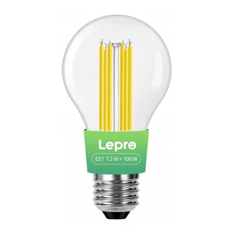   LEPRO 100094-WW-EU E27 szálas LED-izzó, 7,2 W (100 W), 1521 lm, 2700 K, A osztály
