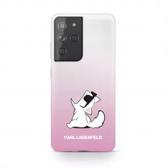   Karl Lagerfeld tok rózsaszín KLHCS21LCFNRCPI Samsung Galaxy S21 Ultra készülékhez