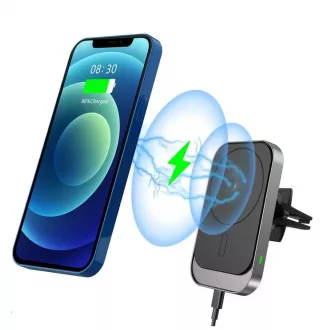   Tech-Protect Magsafe autós tartó QI töltéssel CW19 fekete