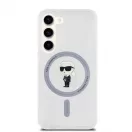 Karl Lagerfeld tok átlátszó KLHMS23SHFCKNOT Samsung Galaxy S23 készülékhez