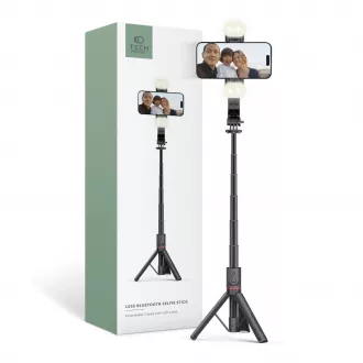   Tech-Protect L05S Vezeték nélküli Selfie bot Tripod Led világítással Fekete