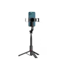 Tech-Protect L05S Vezeték nélküli Selfie bot Tripod Led világítással Fekete
