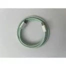 Dreamtech PD fonott kábel zöld USB-C / USB-C 3A 60W 1M