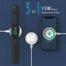 Xpro MagSafe 3in1 Univerzális Vezeték Nélküli Töltős Ujjgyűrű, 15W Fehér